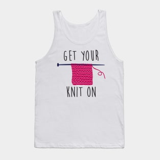 Get your knit on (black) Tank Top